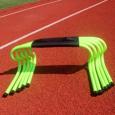 YXXSDP Speed & Agility Training Set, Pro Portable Obstacle Training Hurdles, Fitness & Speed Practice Equipment, for High Middle School (Color : Green, Size : Height 23cm/9.1inch)