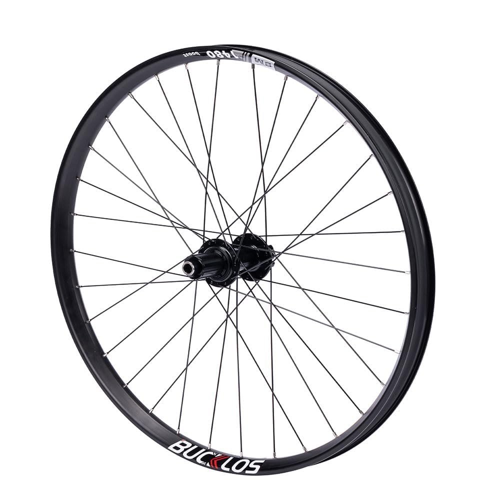 BUCKLOS 29 inch Thru Axle Boost MTB Wheelset, Rear 12 * 148mm Disc Brake Mountain Bike Wheel, AL6061 32H 1.9/2.5 Double Wall Clincher Dual, Fit 8 9 10 11 Speed Cassette XC AM DH