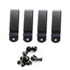4PCS 1.75" Holster Clips Tuckable Metal Spring Belt Holster Sheath Clips with Chicago Screw for Hybrid IWB Holsters view 1