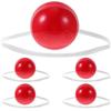 5pcs Led Red Clown Nose Props Plastic Funny Costume Accessories for Halloween Christmas and Parties Fits All Flashing Light
