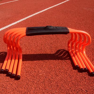 YXXSDP Speed & Agility Training Set, Pro Portable Obstacle Training Hurdles, Fitness & Speed Practice Equipment, for High Middle School (Color : Orange, Size : Height 23cm/9.1inch)