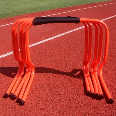 YXXSDP Speed & Agility Training Set, Pro Portable Obstacle Training Hurdles, Fitness & Speed Practice Equipment, for High Middle School (Color : Orange, Size : Height 40cm/15.7inch)