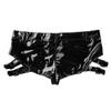 AGJGFM Sexy Women's Shiny Wetlook PVC Leather Hot Shorts Metallic Dance Bottoms view 4