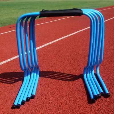 YXXSDP Speed & Agility Training Set, Pro Portable Obstacle Training Hurdles, Fitness & Speed Practice Equipment, for High Middle School (Color : Blue, Size : Height 50cm/19.7inch)