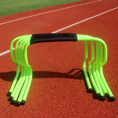YXXSDP Speed & Agility Training Set, Pro Portable Obstacle Training Hurdles, Fitness & Speed Practice Equipment, for High Middle School (Color : Green, Size : Height 30cm/11.8inch)