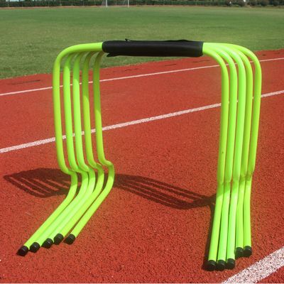 YXXSDP Speed & Agility Training Set, Pro Portable Obstacle Training Hurdles, Fitness & Speed Practice Equipment, for High Middle School (Color : Green, Size : Height 60cm/23.6inch)