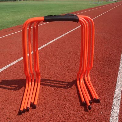 YXXSDP Speed & Agility Training Set, Pro Portable Obstacle Training Hurdles, Fitness & Speed Practice Equipment, for High Middle School (Color : Orange, Size : Height 60cm/23.6inch)