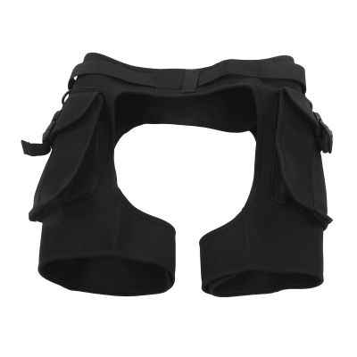 2.5mm Open Crotch Diving Shorts Short Wetsuit Pants Wetsuits Shorts with Pocket, Scuba Weights for Scuba Diving Storage(XL)