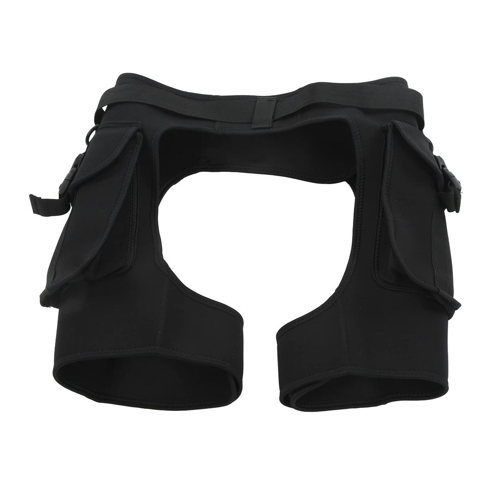 2.5mm Open Crotch Diving Shorts Short Wetsuit Pants Wetsuits Shorts with Pocket, Scuba Weights for Scuba Diving Storage(XL)