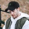 ALLNTRENDS Weed Smile Dad Hat Distressed 420 Cap (Navy Blue) view 2