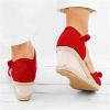 Ladmiple Wedges For Women Wide Width Womens Espadrille Wedge Sandals Summer Casual Brided Strap Platform Open Toe Heels Sandals view 3