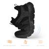 AOE Womens Fashion Running Walking Shoes Ultra Lightweight Breathable Mesh Tennis Shoes Non Slip Athletic Workout Gym Sneakers Lace Black 6women / 5men view 4