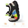 AOE Womens Fashion Running Walking Shoes Ultra Lightweight Breathable Mesh Tennis Shoes Non Slip Athletic Workout Gym Sneakers Lace Colorful 7.5women / 6.5men view 4