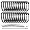 XIECHANEE 2.4" 24pcs Small Carabiner Clip Keychain, Aluminum D Ring Shape Clips with Keyring Keychain Hook view 1