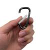 XIECHANEE 2.4" 24pcs Small Carabiner Clip Keychain, Aluminum D Ring Shape Clips with Keyring Keychain Hook view 4