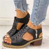 Ladmiple Wedges For Women White Women's Closed Toe Espadrilles Wedges Tie Up Wedge Sandals Women's Elastic Ankle Strap Espadrilles Wedge Sandals view 2