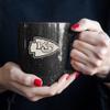 Rico Industries NFL Football Kansas City Chiefs Alternate 16 oz Team Color Laser Engraved Speckled Ceramic Coffee Mug view 4