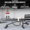 Synergee Adjustable Incline Decline Workout Bench. Weight Bench for Dumbbell & Barbell Press Exercises & Workouts. Great for Commercial, Garage and Home Gym. view 2