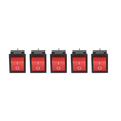 On Off 4 Pin Rocker Boat Switch,30A Welder Welding Machine 4 Pin Boat Type On Off Rocker Switch, IP65 Waterproof and Dustproof(5PCS)