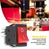 On Off 4 Pin Rocker Boat Switch,30A Welder Welding Machine 4 Pin Boat Type On Off Rocker Switch, IP65 Waterproof and Dustproof(5PCS) view 2