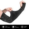 PAILON Spider Web Black Cooling Volleyball Arm Sleeves For Men Women, Uv Protection Sleeves For Women Baseball Arm Sleeves, Cooling Sleeves Sports Forearm Arm Sleeve Sunblock Arm Sleeves view 4