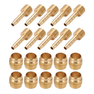 Brake Hose Connector, Lightweight 10 Set Oil Needle Olive Head Fittings for DIY Mechanics Motorcycle Automotive Repair Enthusiasts