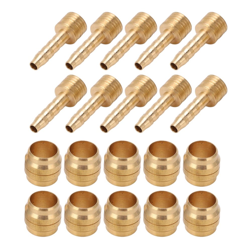 Brake Hose Connector, Lightweight 10 Set Oil Needle Olive Head Fittings for DIY Mechanics Motorcycle Automotive Repair Enthusiasts