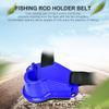 Fishing Pole Holder Belt, Boat Rock Fishing Rod Pole Holder Adjustable Waist Fighting Belt Fish Tackle Accessories (Blue) view 4