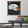 Trends International NFL Miami Dolphins - Neon Helmet 23 Wall Poster, 22.375" x 34", Premium Print and Black Hanger Bundle view 2