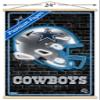 Trends International NFL Dallas Cowboys - Neon Helmet 23 Wall Poster, 22.37" x 34.00", Premium Print and Beechwood Hanger Bundle view 3