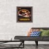 NFL Washington Commanders - Neon Helmet 23 Wall Poster, 22.4L" x 14.7W", Barnwood Framed Version view 2