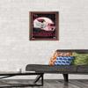 NFL Arizona Cardinals - Neon Helmet 23 Wall Poster, 22.4L" x 14.7W", Bronze Framed Version view 2