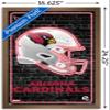 NFL Arizona Cardinals - Neon Helmet 23 Wall Poster, 22.4L" x 14.7W", Bronze Framed Version view 3