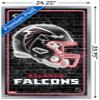 Trends International NFL Atlanta Falcons - Neon Helmet 23 Wall Poster, 34L x 22.4W, Silver Framed Version view 3