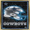 NFL Dallas Cowboys - Neon Helmet 23 Wall Poster, 22.4L" x 14.7W", Gold Framed Version view 1