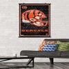 Trends International NFL Cincinnati Bengals - Neon Helmet 23 Wall Poster, 34L x 22.4W, Premium Poster & Clip Bundle view 2