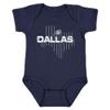 Xtreme Apparrel Dallas Field Map Baby Bodysuit for Football Fans (Navy, 18M) view 1