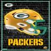 Trends International NFL Green Bay Packers - Neon Helmet 23 Wall Poster, 14.72" x 22.37", Premium Poster & Push Pin Bundle view 4