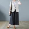 2023 Womens Vest Fashion Casual Sleeveless Button Down Cotton Linen Top Vests Summer Loose V Neck Blazer Jacket Cropped V Neck Vests Outerwear(A Light Gray,Small) view 4