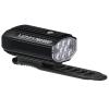 LEZYNE Micro Drive Pro 1000+ Bicycle USB Rechargeable IPX7 White LED Front Light w/Multiple Solid & Flash Modes | Integrated Silicone Rubber Strap Mount, Black Satin view 2