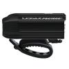 LEZYNE Micro Drive Pro 1000+ Bicycle USB Rechargeable IPX7 White LED Front Light w/Multiple Solid & Flash Modes | Integrated Silicone Rubber Strap Mount, Black Satin view 3