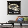 Trends International NFL New Orleans Saints - Neon Helmet 23 Wall Poster, 22.375" x 34", Premium Print and Black Hanger Bundle view 2