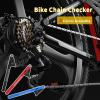 Gugxiom Bike Chain Checker, Bicycle Chain Wear Indicator, Aluminum Alloy Chain Checker Tool, for Detecting The Length and Angle of The Chain, Compatible with Most Bicycle Chains (Black) view 3