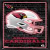 NFL Arizona Cardinals - Neon Helmet 23 Wall Poster, 34L" x 22.4W", Black Framed Version view 1