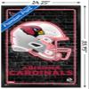 NFL Arizona Cardinals - Neon Helmet 23 Wall Poster, 34L" x 22.4W", Black Framed Version view 3