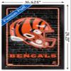 Trends International NFL Cincinnati Bengals - Neon Helmet 23 Wall Poster, 22.4L x 14.7W, Black Framed Version view 3