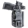 Rounded Druid IWB/OWB Holster w/Claw & Wedge Fits: Glock 17 19 19X 26 31 32 33 34 45 w/TLR7a Holster - Ambi - Carbon Fiber Black Kydex - Concealment Express - American Made view 1