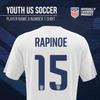 The Victory Officially Licensed Youth US Women's National Soccer Team Megan Rapinoe Name & Number T-Shirt (USA National Team - White #15, Small) view 3