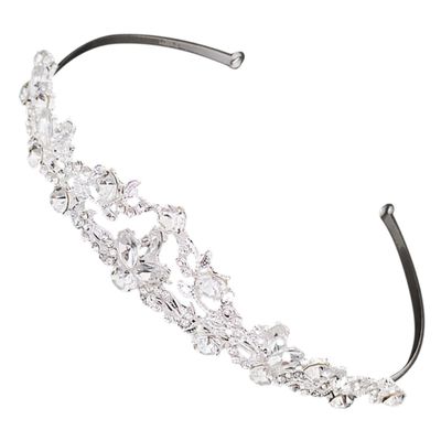 Beaupretty Women Rhinestone High-end for Weddings and Parties Shiny Elegant Design for Girls and Women Headdress Accessory for Birthdays and Celebrations