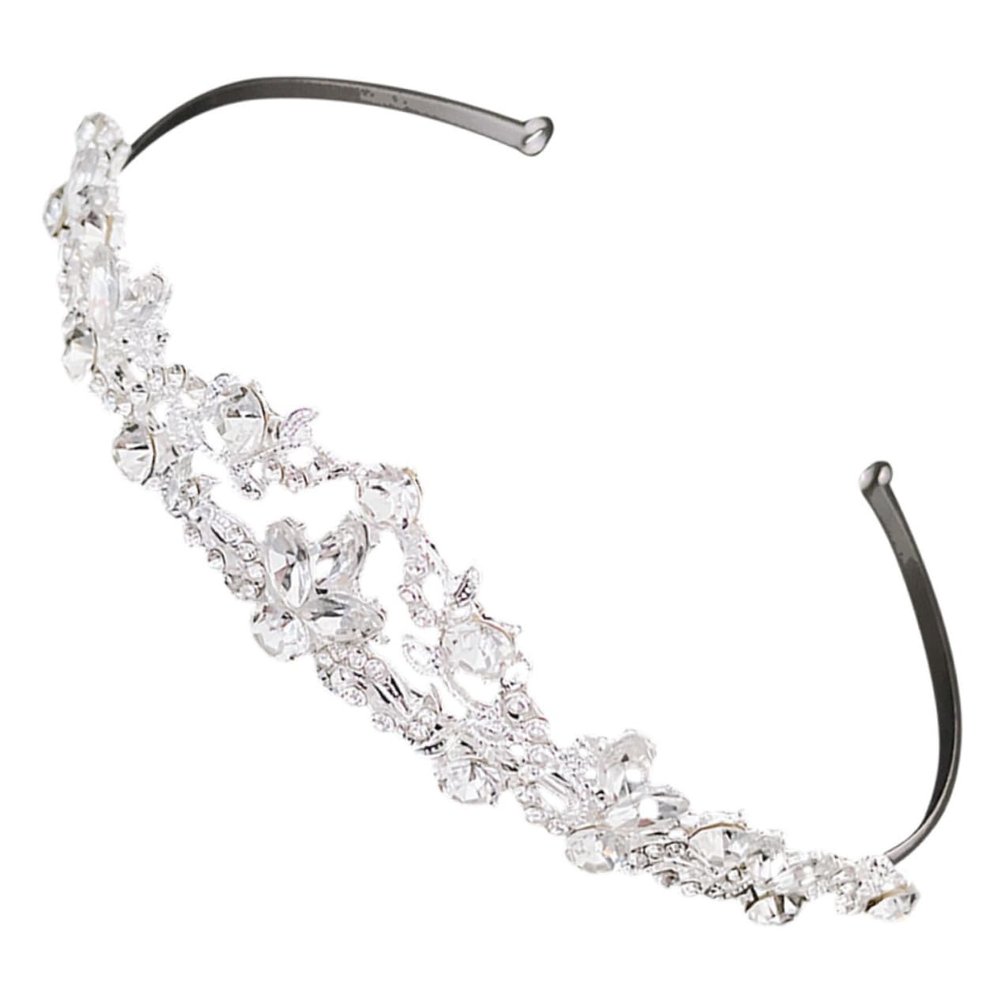 Beaupretty Women Rhinestone High-end for Weddings and Parties Shiny Elegant Design for Girls and Women Headdress Accessory for Birthdays and Celebrations